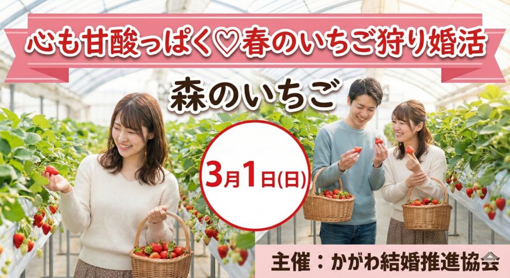 【イベント】春のいちご狩り 参加者募集中!